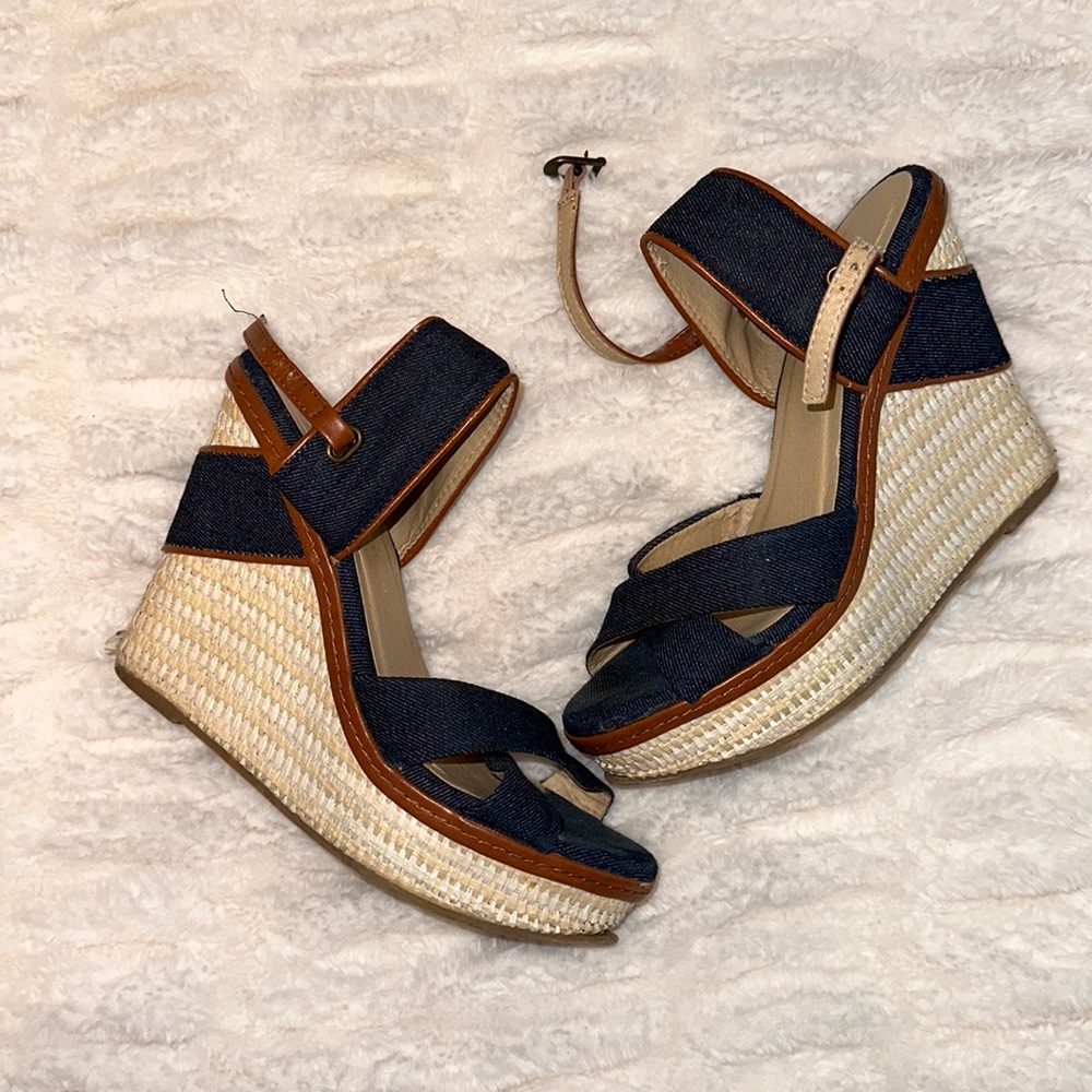 Chinese Laundry Denim Wedges
